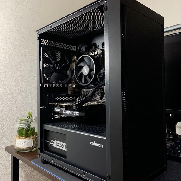 自作ゲーミングPC 1660ti メモリ16GB 新品SSD搭載 新品ケース採用