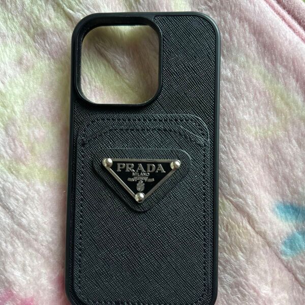 【PRADA】【iPhone14pro】【スマホケース】iPhone PRADA ブラック