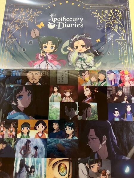 薬屋のひとりごと クリアファイル ポップアップストア 〜月精〜 場面写真クリアファイルNEW 天神ロフト 2点セット