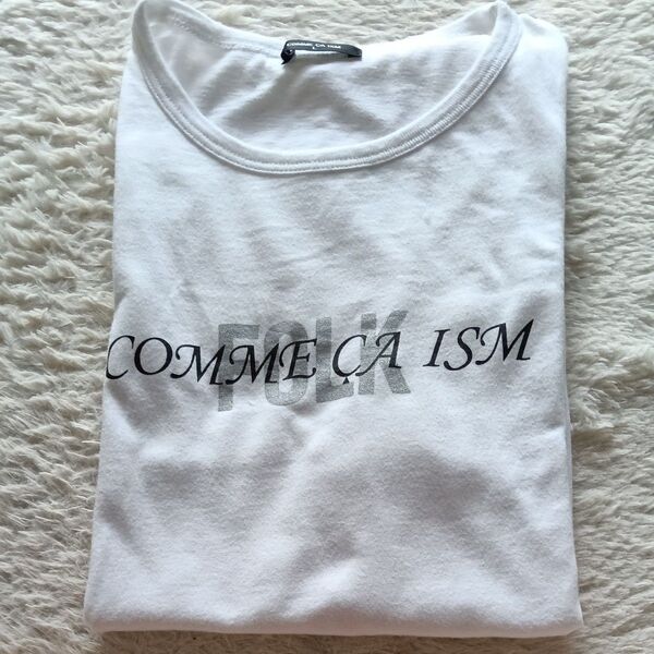 COMME CA ISM コムサイズム Tシャツ カットソー ホワイト