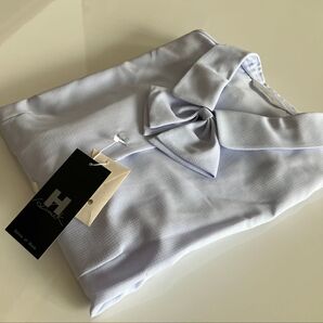 Harmock Sense of Work ブラウス リボンタイ 水色 未使用