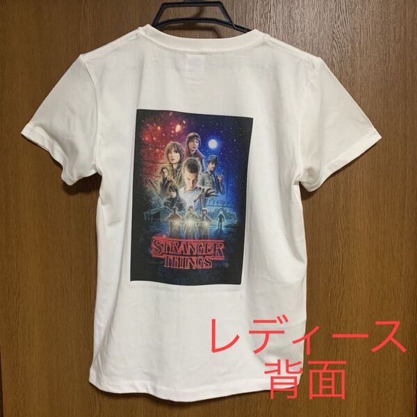 【新品・未使用】ストレンジャー・シングス 半袖Tシャツ ホワイト レディースM