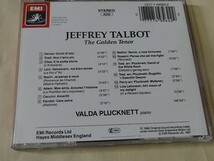 CD Jeffrey Talbot The Golden Tenor ジェフリー・タルボット テノール_画像2