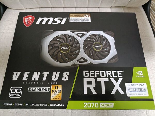 MSI GeForce RTX 2070 SUPER VENTUS GP OC