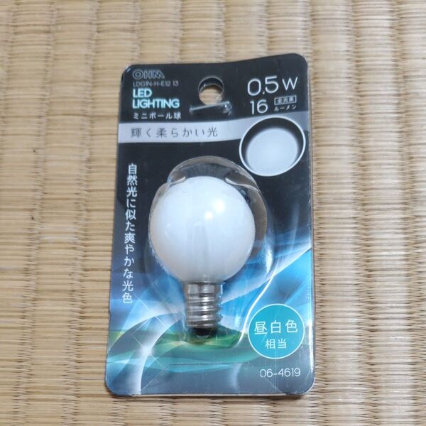LEDミニボール球装飾用 LDG1N-H-E12 13 (昼白色)