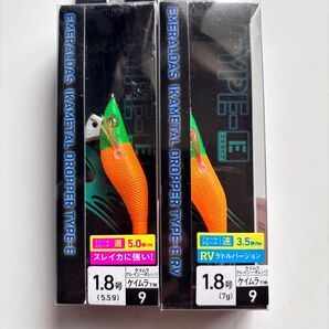 ダイワ エメラルダス イカメタルドロッパー クレイジーオレンジ 1.8号 2個セット