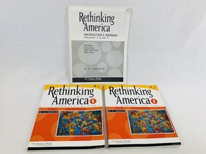 *** Rethinking America １ / 2冊 / インストラクターマニュアル付き HEINLE & HEINLE PUBLISHERS 英語教材 英会話 語学