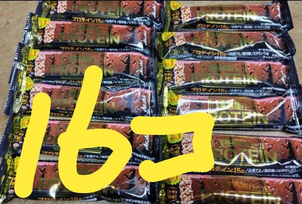 一本満足バー プロテイン ブラック 16個 アサヒ 送料無料 1本満足バー