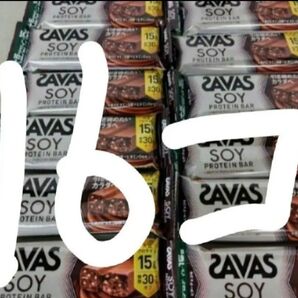 明治 ザバス ソイプロテインバー ビターチョコ味 16個 送料無料