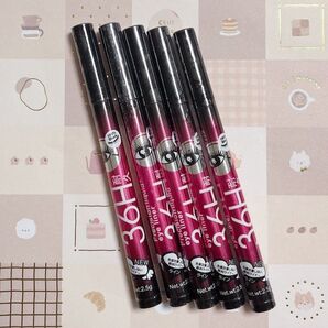 新品 5本 36H ブラックアイライナー リキッドアイライナー アイライナー 匿名配送