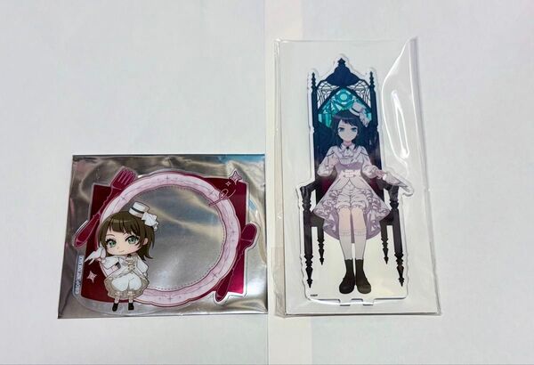 バンドリAve Mujica アニメイトカフェ上海 ティモリス 八幡海鈴 アクリルスタンド 特典クリアカード 2点セット