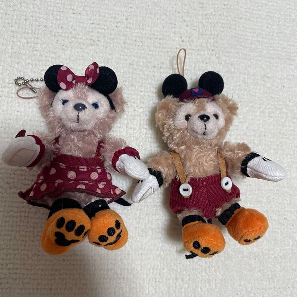 ダッフィー シェリーメイ ハロウィン ぬいぐるみ キーホルダー TDS ぬいぐるみストラップ ミッキー ミニー コスチューム