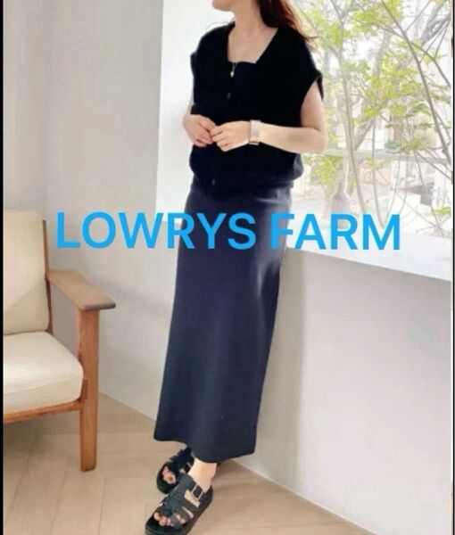 LOWRYS FARM ローリーズファーム メッシュベスト*キャミワンピース2P 黒