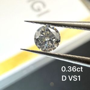 0.36ct VS1 IDEAL ラボグロウンダイヤモンド Dカラー ルース IGI鑑定