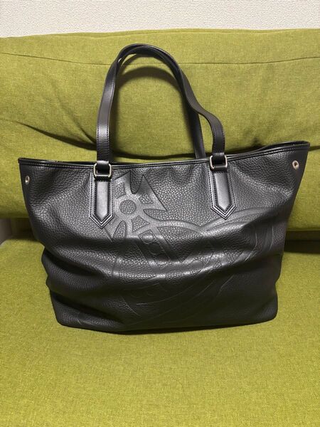 vivienne westwood ヴィヴィアン レザー トートバッグ 本革 黒 大容量