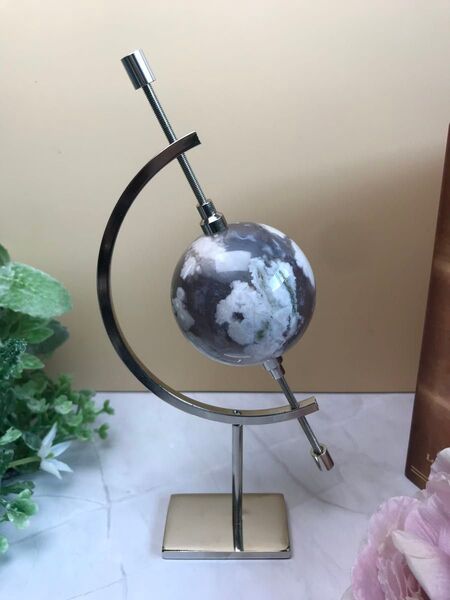 地球儀 月 天然石 スフィアスタンド スフィア 台座 スフィア用スタンド インテリア雑貨 かわいい
