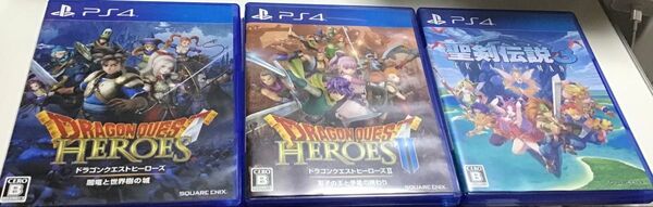 PS4 ドラゴンクエストヒーローズⅠ Ⅱ 聖剣伝説3 3つセット