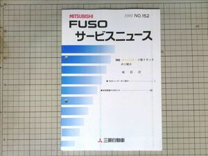 ■三菱自動車 ミツビシ FUSOサービスニュース ふそう　キャンター　小型トラック 1995年11月発行