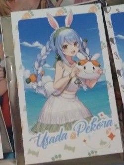 兎田ぺこら チェキ風カード fanfans cafe ホロライブ
