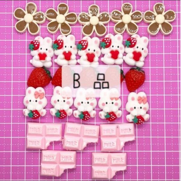 No.3705 【B品】 デコパーツ プラパーツ アソート