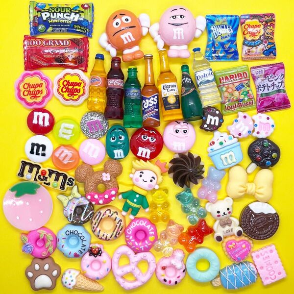 No.3775 デコパーツ アソート プラパーツ お菓子パッケージ 大量