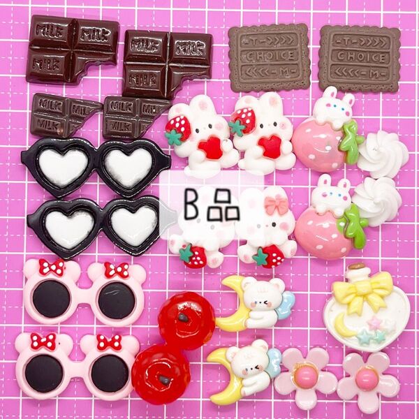 No.3788 【B品】 デコパーツ プラパーツ アソート