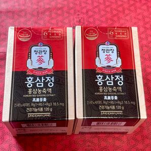 新品 未開封正官庄高麗人参エキス 紅参精120g x 2個
