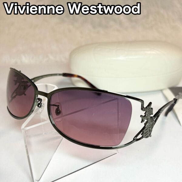 Vivienne Westwood サングラス ビックオーブ ピンク ケース付き ヴィヴィアンウエストウッド