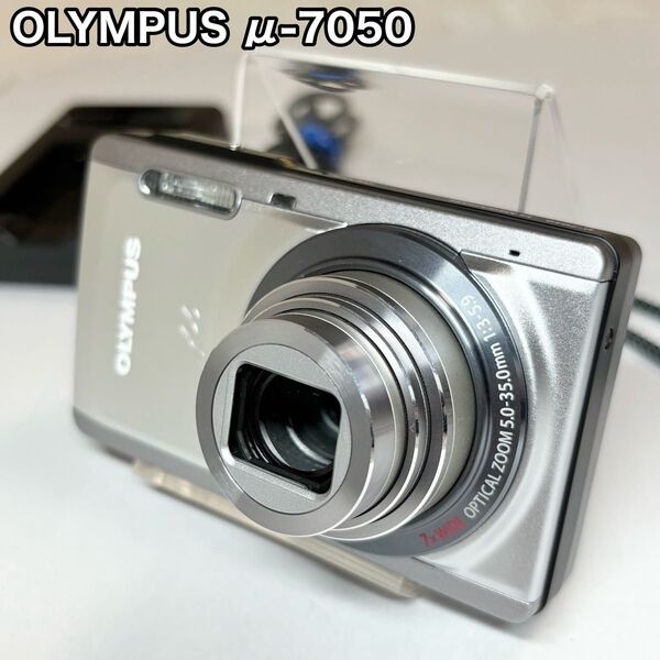 OLYMPUS オリンパス μ-7050 シルバー デジカメ レトロ コンパクトデジタルカメラ