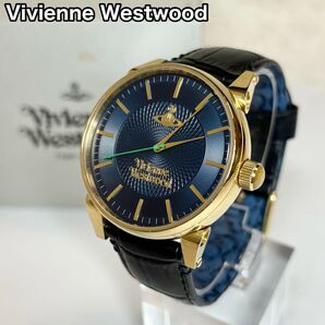 Vivienne Westwood 腕時計 VV065NVBK ネイビー 金 黒 稼働品