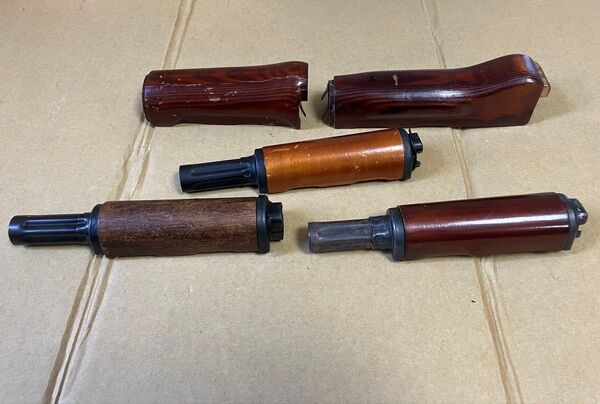 AK ウッドハンドガード 5点セット ジャンク 電動ガン ガスガン