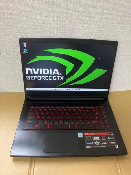 ゲーミングノート/SSD 512GB/Windows11/i7 8750H/GTX1050Ti/16GB
