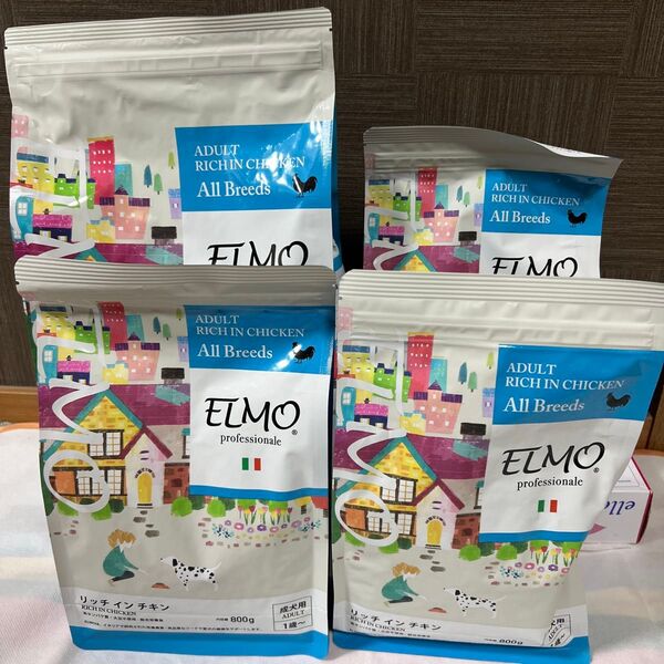 ELMO ドッグフード チキン 5.4kg(3kg+800g×3個)