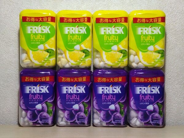 【8個セット】 FRISK フリスク フルーティーフレッシュ ボトル レモン グレープ 105g