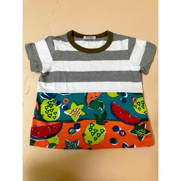 familiar ファミリア ボーダー Tシャツ パンツ セット 110cm