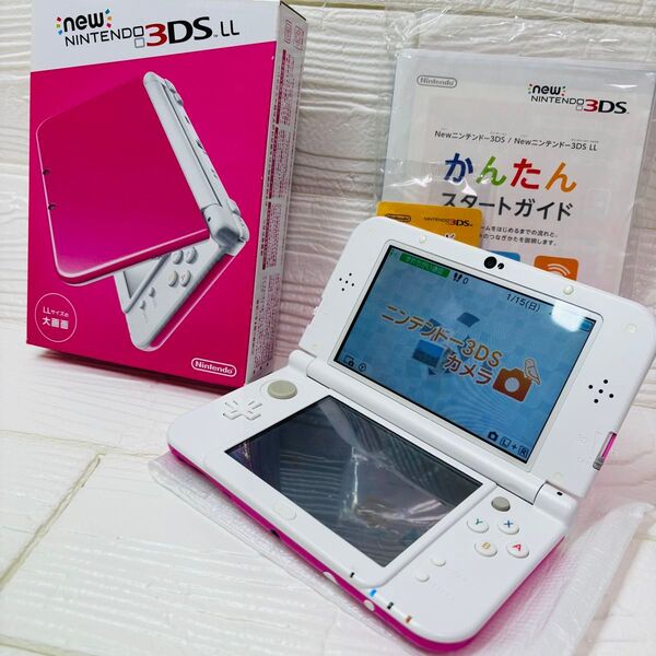Newニンテンドー3DS LL ピンク×ホワイト 上IPS液晶