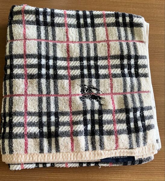 BURBERRY バーバリー チェック柄 バスタオル/大きめフェイスタオル 1枚