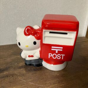 ハローキティ 貯金箱 陶器製