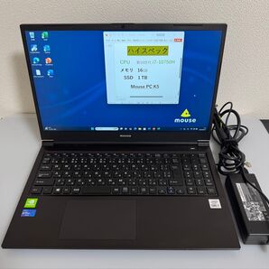 【ハイスペック】Mouse-PC K5 i7 16GB 1TB Office FHD
