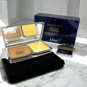 Dior ディオールスキン ヌード コンパクト 030 パウダー ファンデーション ミディアム ベージュ 残量5割