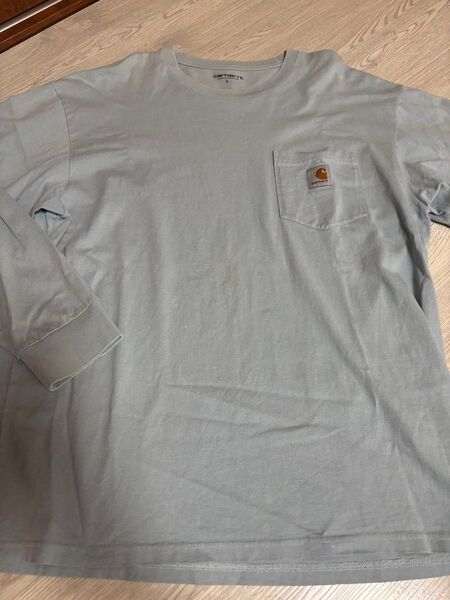Carhartt ロンT ミントグリーン Lサイズ 古着