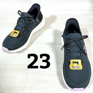 新品【SKECHERS】スケッチャーズ スリップインズ スニーカー 23 紺色
