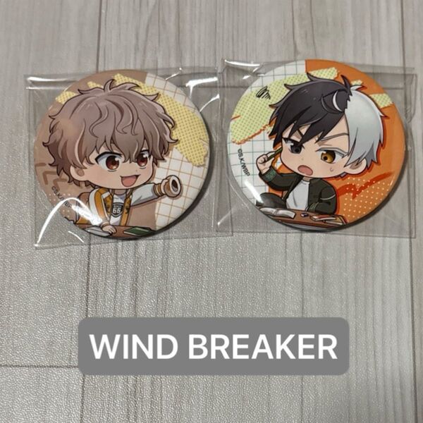 WIND BREAKER ぷちクラ 缶バッジ 桜遙 兎耳山丁子 2個まとめて