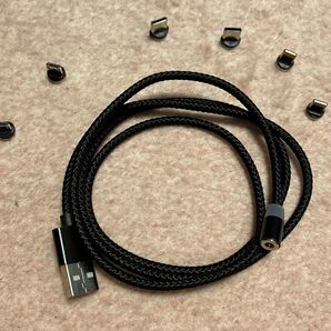 マグネット式 USBケーブル TypeC Lightning Micro アダプタ各2個セット