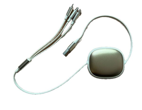 3in1 リール式充電ケーブル Lightning microUSB Type-C