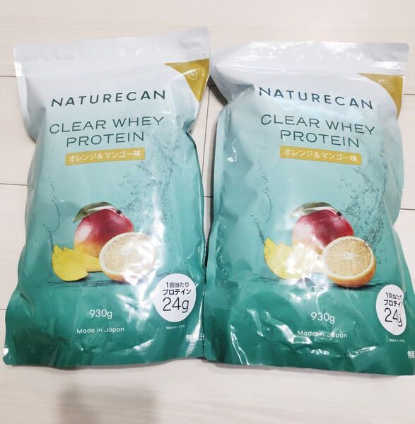 新品未開封 NATURECAN FITNESS CLEAR WHEY PROTEIN オレンジ&マンゴー味 930g