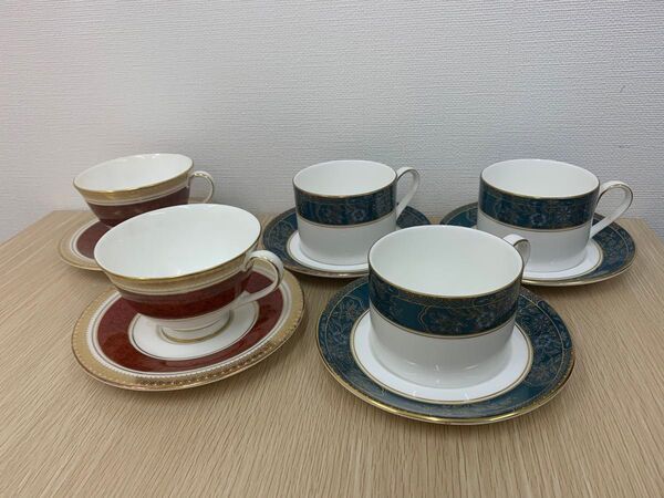 美品ロイヤルドルトン ROYAL DOULTON カップ& ソーサーH51872セットとH50183セットおまとめ10点 洋食器