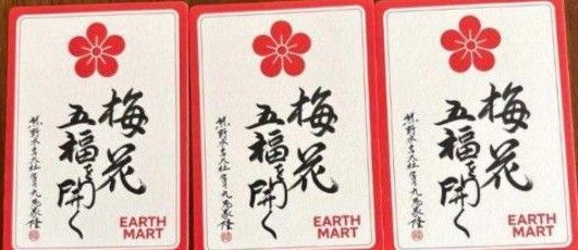 大阪万博 関西万博 梅干し 引き換え券 EARTH MART 3枚セット