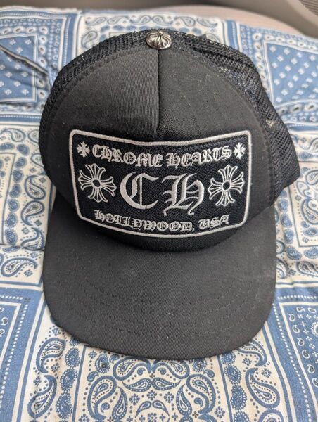 CHROME HEARTS トラッカーキャップ ブラック