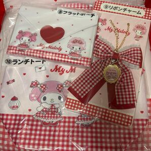 マイメロディ マイスウィートピアノ 当りくじ ランチトート リボンチャーム フラットポーチ 当たりくじ マイメロ ピアノ